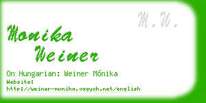 monika weiner business card