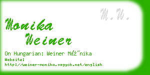 monika weiner business card